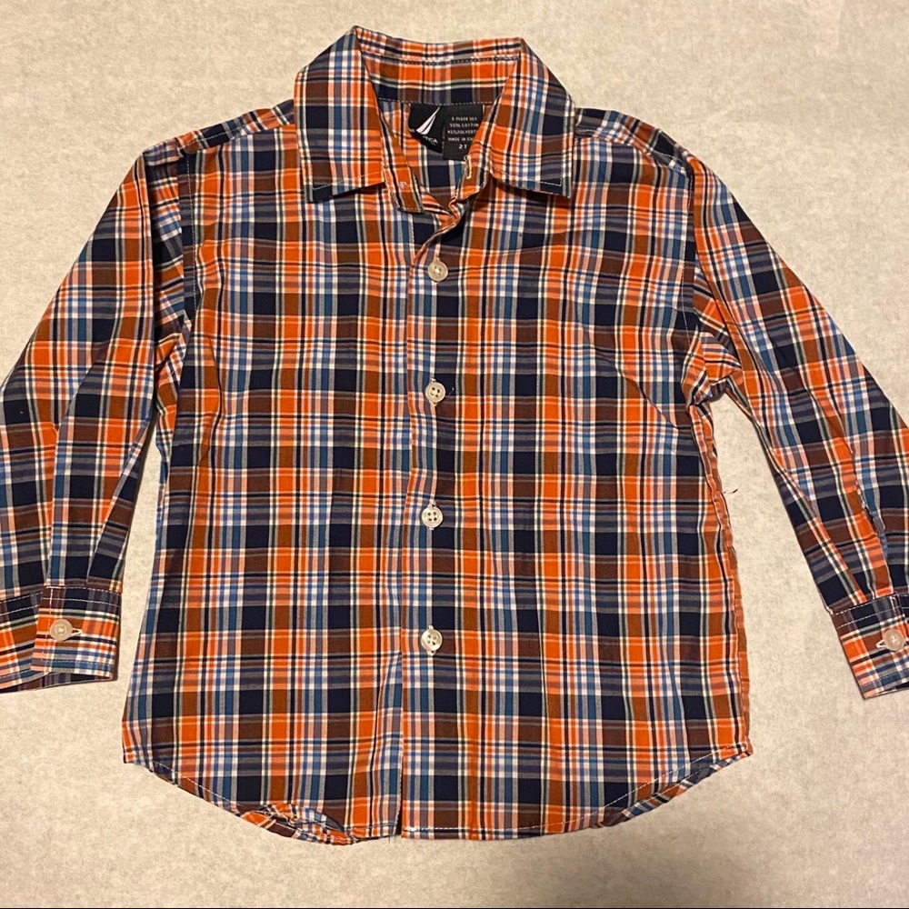3/$30 Nautica - Long Sleeve Dress Shirt - Boys
